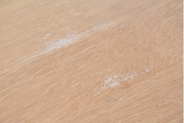 中古　飛騨産業　オーク材　豆型の天板が可愛らしいダイニングテーブル　定価約27万円　(R-087117)