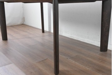 中古　カリモク家具(karimoku)　DU5200　オーク材　シャープなラインが際立つダイニングテーブル　定価約27万円　(R-087119)