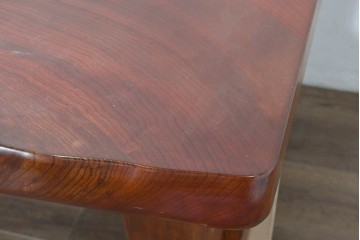 中古　職人手作りの特注品　総欅(ケヤキ)材　一枚板　自然の造形を活かした囲炉裏付きダイニングテーブル　製作費約150万円　(R-087121)