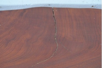 中古　職人手作りの特注品　総欅(ケヤキ)材　一枚板　自然の造形を活かした囲炉裏付きダイニングテーブル　製作費約150万円　(R-087121)