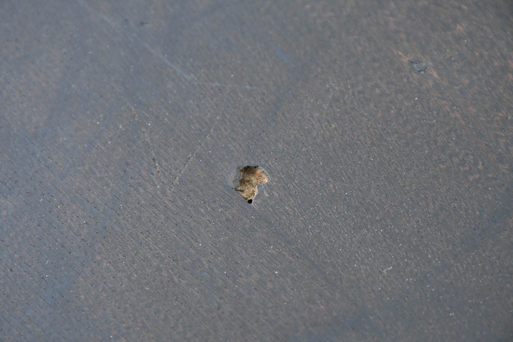 和製アンティーク　大正ロマン　希少デザイン　透かし彫り入りのオクタゴンテーブル　(R-087122)