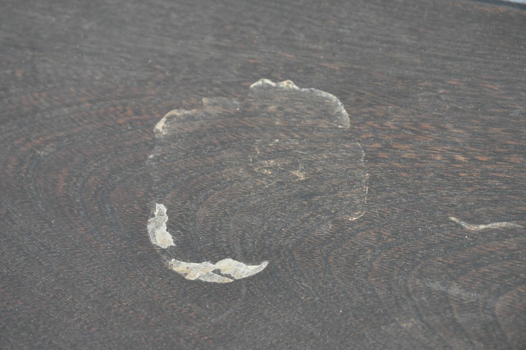 和製アンティーク　大正ロマン　希少デザイン　透かし彫り入りのオクタゴンテーブル　(R-087122)