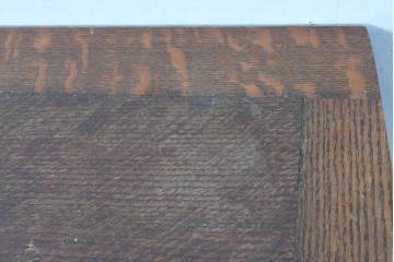 イギリスアンティーク　オーク材　重厚な佇まいのドローリーフテーブル　(R-087123)