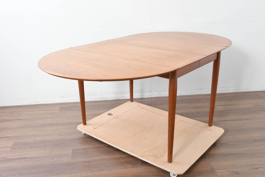 デンマークヴィンテージ　Sibast Furniture(シバスト・ファニチャー)　Arne Vodder(アルネ・ヴォッダー)デザイン　model 227　バタフライエクステンションテーブル　(R-087124)