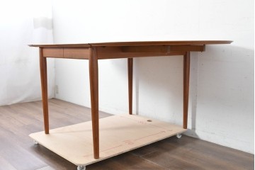 デンマークヴィンテージ　Sibast Furniture(シバスト・ファニチャー)　Arne Vodder(アルネ・ヴォッダー)デザイン　model 227　バタフライエクステンションテーブル　(R-087124)