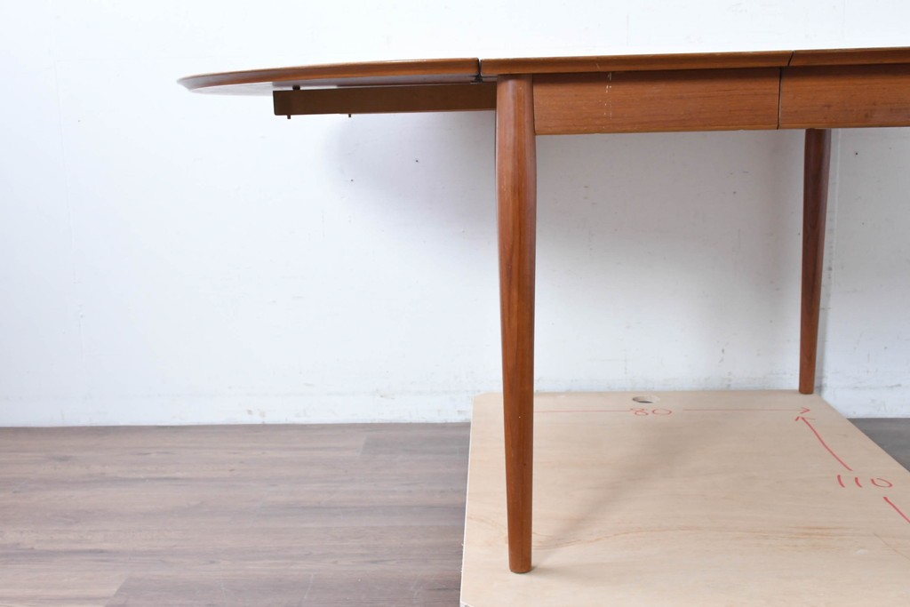 デンマークヴィンテージ　Sibast Furniture(シバスト・ファニチャー)　Arne Vodder(アルネ・ヴォッダー)デザイン　model 227　バタフライエクステンションテーブル　(R-087124)