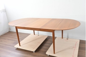 デンマークヴィンテージ　Sibast Furniture(シバスト・ファニチャー)　Arne Vodder(アルネ・ヴォッダー)デザイン　model 227　バタフライエクステンションテーブル　(R-087124)