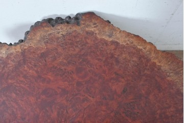 和製ヴィンテージ　天板(花梨材)　脚(欅材)　鳥眼杢が美しい座卓　(R-087125)