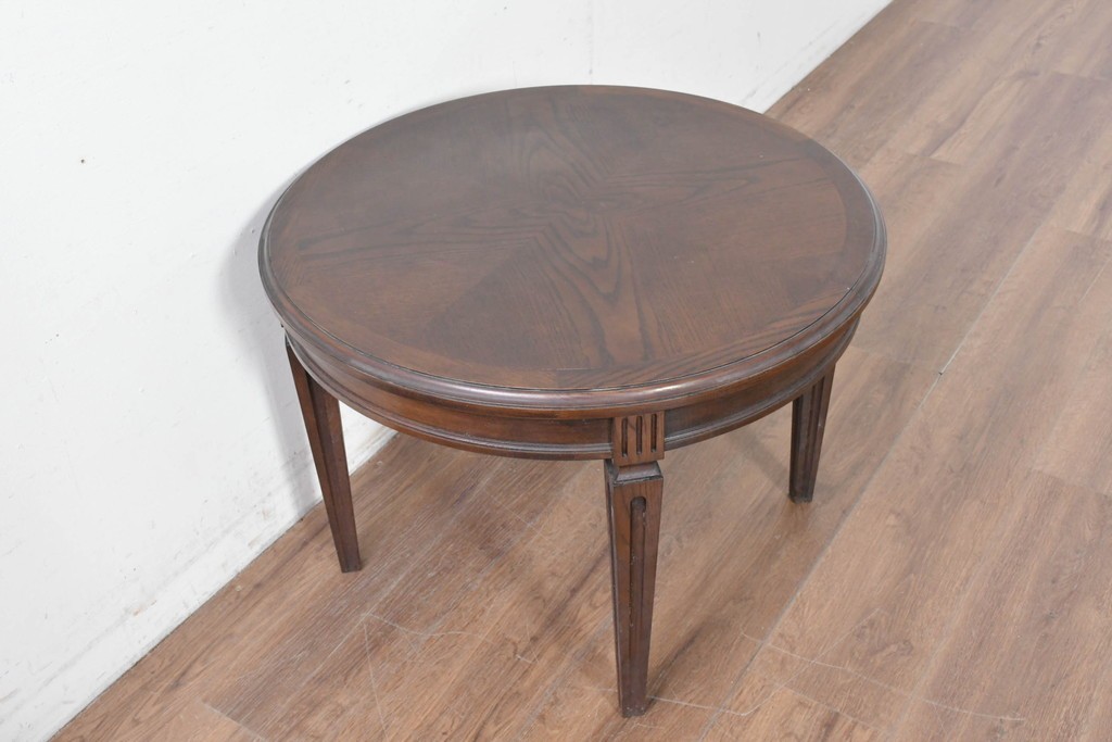 中古　美品　カリモク家具(karimoku)　ドマーニ(domani)　クイーンズライフ(QUEENS LIFE)　クラシカルモダンなリビングテーブル　定価約17万円　(R-087126)