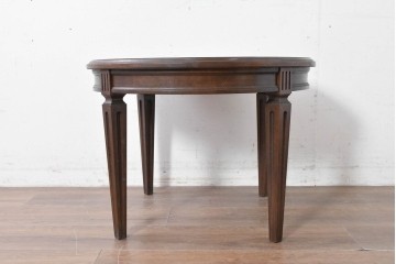 中古　美品　カリモク家具(karimoku)　ドマーニ(domani)　クイーンズライフ(QUEENS LIFE)　クラシカルモダンなリビングテーブル　定価約17万円　(R-087126)