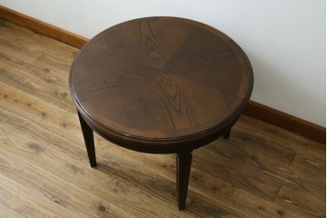 中古　美品　カリモク家具(karimoku)　ドマーニ(domani)　クイーンズライフ(QUEENS LIFE)　クラシカルモダンなリビングテーブル　定価約17万円　(R-087126)