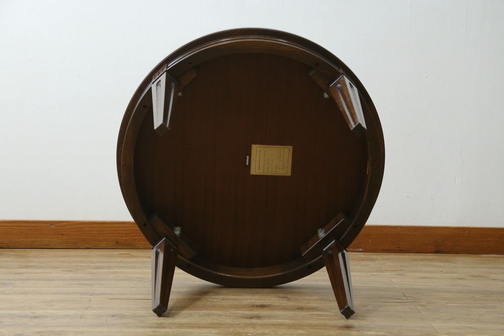 中古　美品　カリモク家具(karimoku)　ドマーニ(domani)　クイーンズライフ(QUEENS LIFE)　クラシカルモダンなリビングテーブル　定価約17万円　(R-087126)