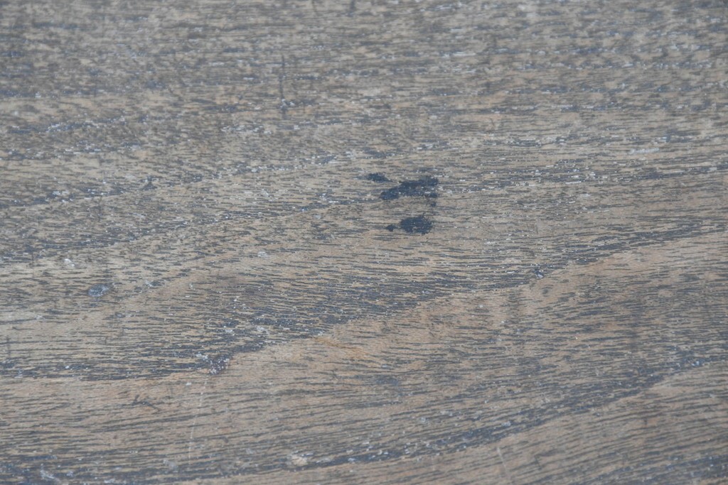 和製アンティーク　天板に欅(ケヤキ)材一枚板が用いられた文机　(R-087127)