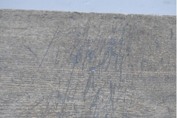 和製アンティーク　天板に欅(ケヤキ)材一枚板が用いられた文机　(R-087127)