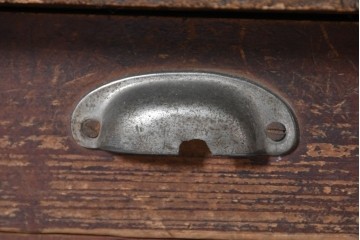 和製アンティーク　天板に欅(ケヤキ)材一枚板が用いられた文机　(R-087127)