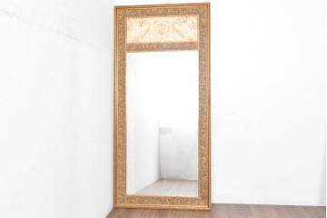 中古　六本木アピス(APIS)取り扱い　特大!!　華麗な装飾が引き立つアンティーク調ミラー　(R-087128)