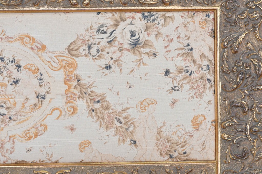 中古　六本木アピス(APIS)取り扱い　特大!!　華麗な装飾が引き立つアンティーク調ミラー　(R-087128)