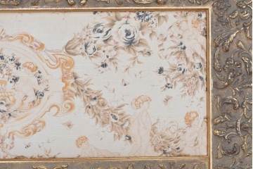 中古　六本木アピス(APIS)取り扱い　特大!!　華麗な装飾が引き立つアンティーク調ミラー　(R-087128)