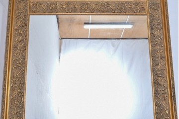 中古　六本木アピス(APIS)取り扱い　特大!!　華麗な装飾が引き立つアンティーク調ミラー　(R-087128)