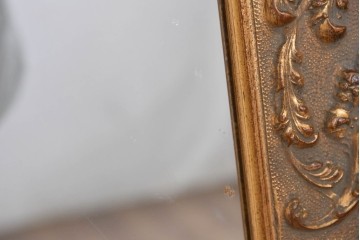 中古　六本木アピス(APIS)取り扱い　特大!!　華麗な装飾が引き立つアンティーク調ミラー　(R-087128)