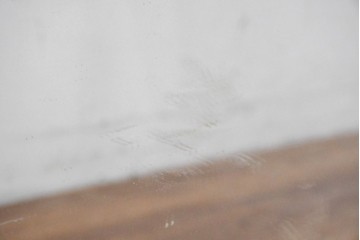 中古　六本木アピス(APIS)取り扱い　特大!!　華麗な装飾が引き立つアンティーク調ミラー　(R-087128)