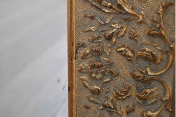 中古　六本木アピス(APIS)取り扱い　特大!!　華麗な装飾が引き立つアンティーク調ミラー　(R-087128)