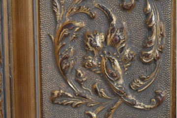 中古　六本木アピス(APIS)取り扱い　特大!!　華麗な装飾が引き立つアンティーク調ミラー　(R-087128)