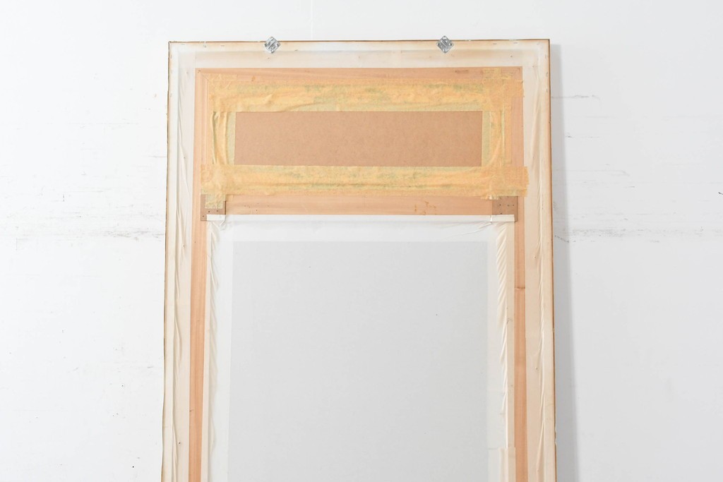 中古　六本木アピス(APIS)取り扱い　特大!!　華麗な装飾が引き立つアンティーク調ミラー　(R-087128)