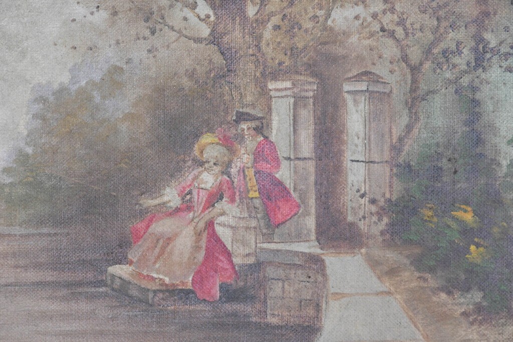 フランスアンティーク　高級品　優美な意匠が目を惹く特大サイズのミラー　(R-087129)