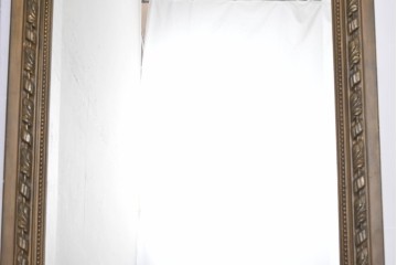 フランスアンティーク　高級品　優美な意匠が目を惹く特大サイズのミラー　(R-087129)