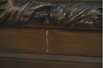 フランスアンティーク　高級品　優美な意匠が目を惹く特大サイズのミラー　(R-087129)