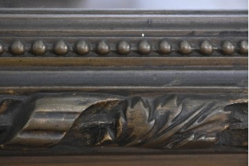 フランスアンティーク　高級品　優美な意匠が目を惹く特大サイズのミラー　(R-087129)