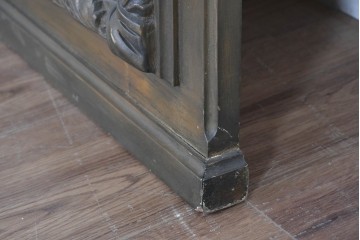 フランスアンティーク　高級品　優美な意匠が目を惹く特大サイズのミラー　(R-087129)