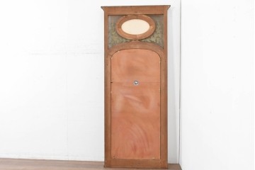 フランスアンティーク　高級品　優美な意匠が目を惹く特大サイズのミラー　(R-087129)