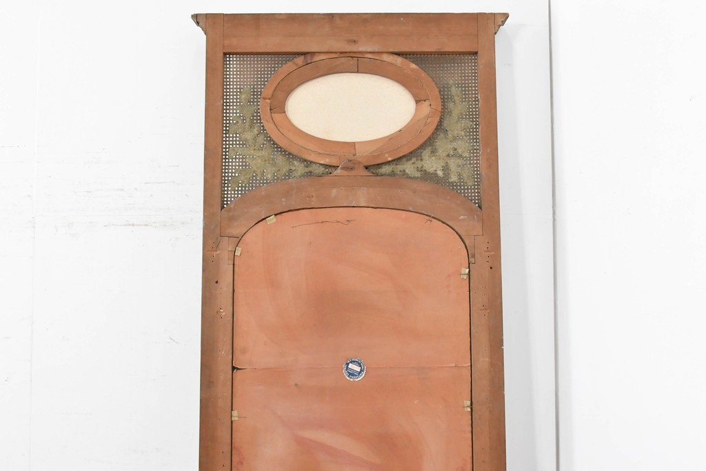 フランスアンティーク　高級品　優美な意匠が目を惹く特大サイズのミラー　(R-087129)