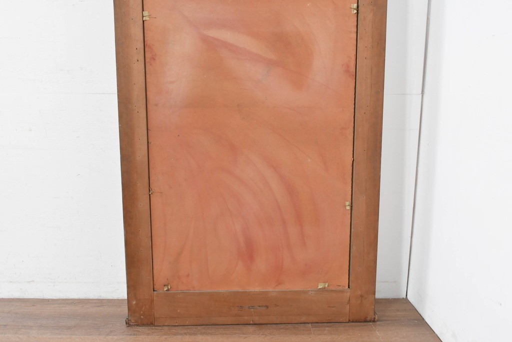 フランスアンティーク　高級品　優美な意匠が目を惹く特大サイズのミラー　(R-087129)