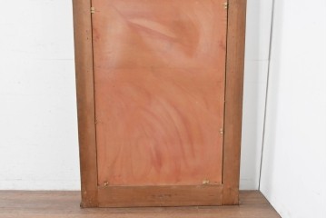 フランスアンティーク　高級品　優美な意匠が目を惹く特大サイズのミラー　(R-087129)