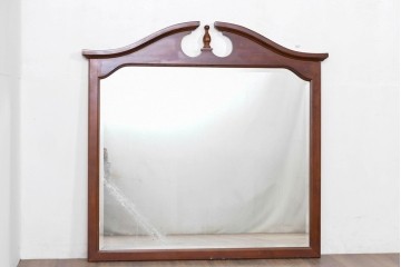 アメリカヴィンテージ　優美なシルエットのウォールミラー　(R-087130)