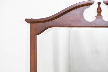 アメリカヴィンテージ　優美なシルエットのウォールミラー　(R-087130)