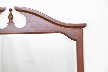 アメリカヴィンテージ　優美なシルエットのウォールミラー　(R-087130)