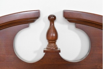 アメリカヴィンテージ　優美なシルエットのウォールミラー　(R-087130)