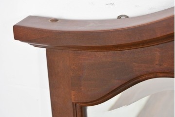 アメリカヴィンテージ　優美なシルエットのウォールミラー　(R-087130)