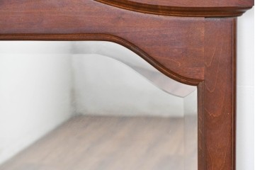 アメリカヴィンテージ　優美なシルエットのウォールミラー　(R-087130)