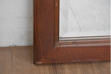 アメリカヴィンテージ　優美なシルエットのウォールミラー　(R-087130)