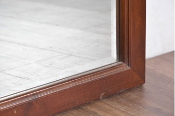 アメリカヴィンテージ　優美なシルエットのウォールミラー　(R-087130)