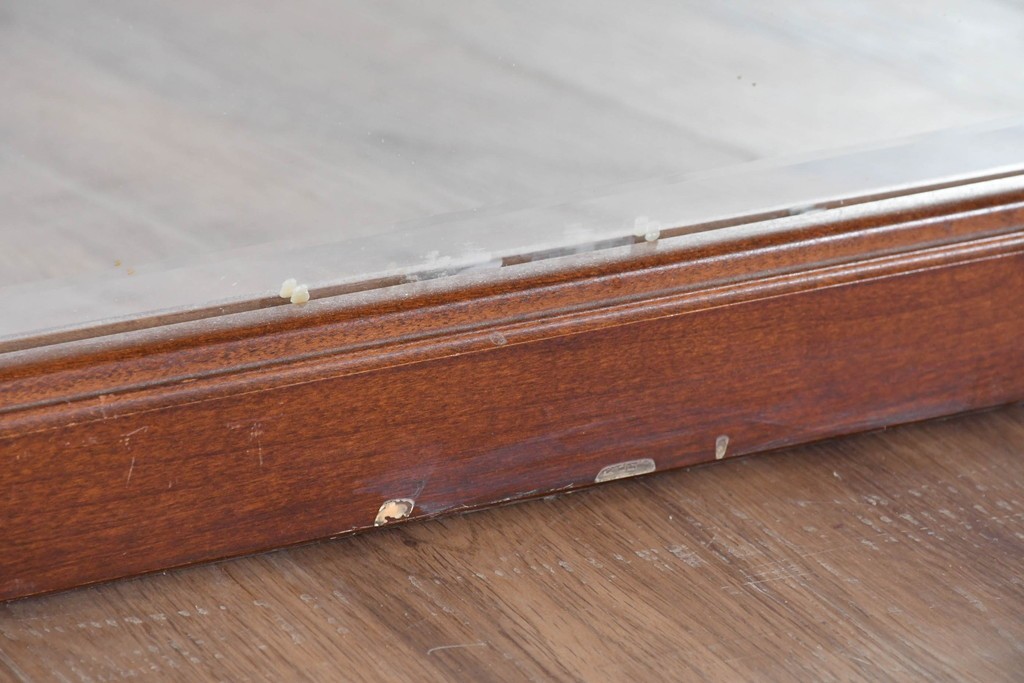 アメリカヴィンテージ　優美なシルエットのウォールミラー　(R-087130)