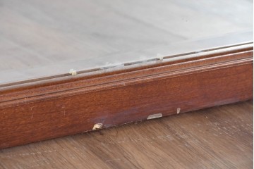 アメリカヴィンテージ　優美なシルエットのウォールミラー　(R-087130)