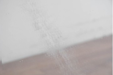 アメリカヴィンテージ　優美なシルエットのウォールミラー　(R-087130)