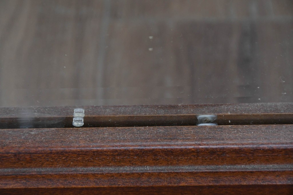 アメリカヴィンテージ　優美なシルエットのウォールミラー　(R-087130)