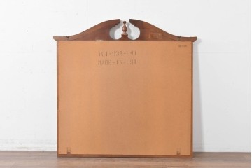 アメリカヴィンテージ　優美なシルエットのウォールミラー　(R-087130)